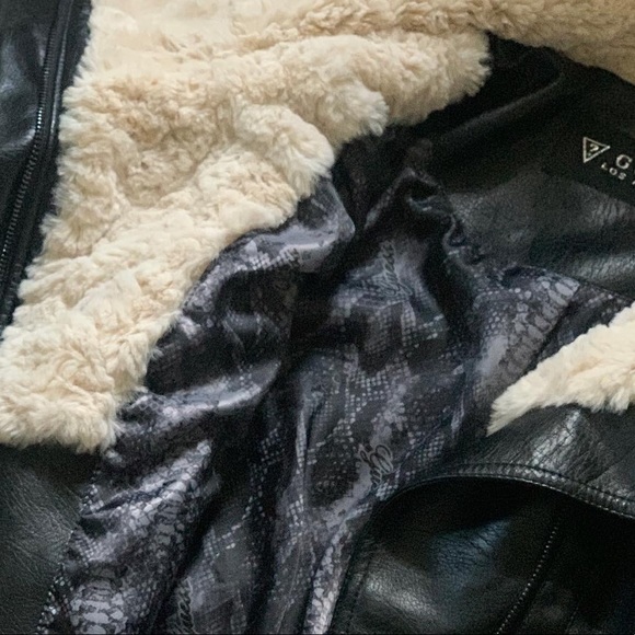 🖤 XS GUESS Leather Jacket 🖤 - Picture 2 of 4